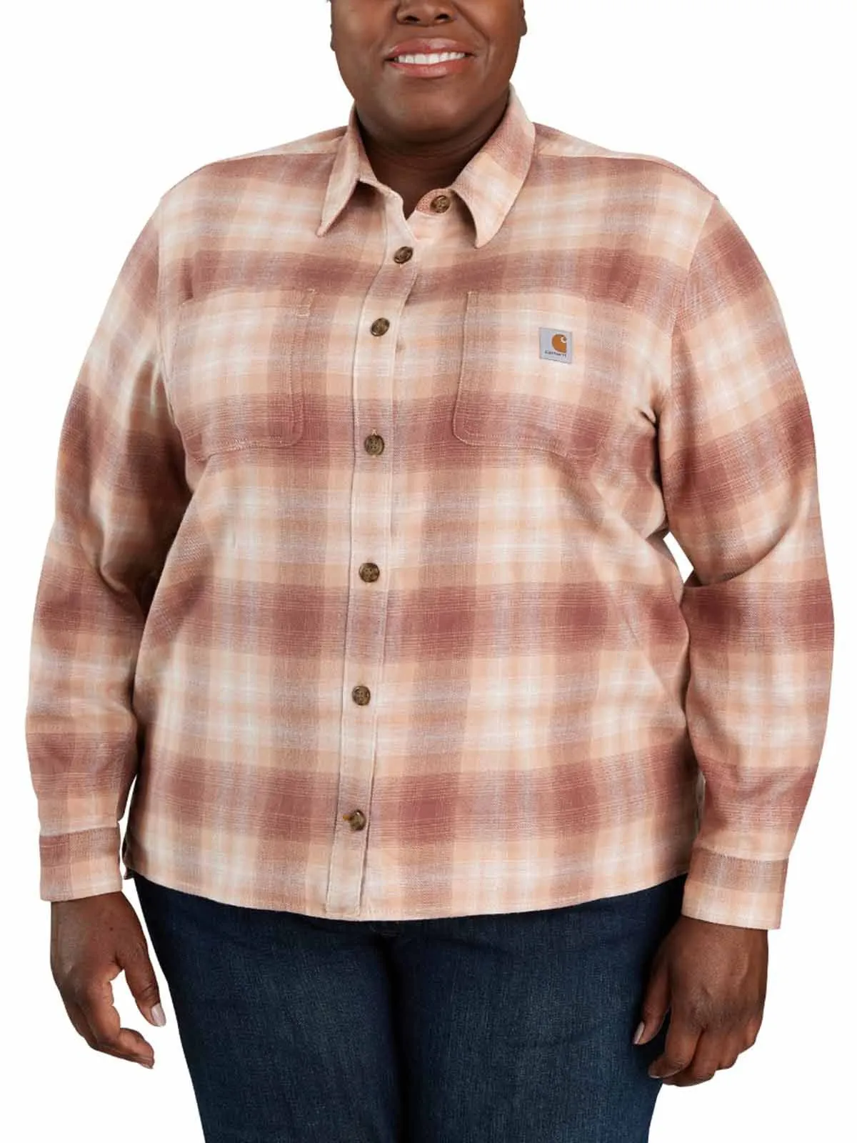 105574&#x20;Women&#x27;s&#x20;Work&#x20;Shirt&#x20;Flannel&#x20;Plaid&#x20;-&#x20;Carhartt