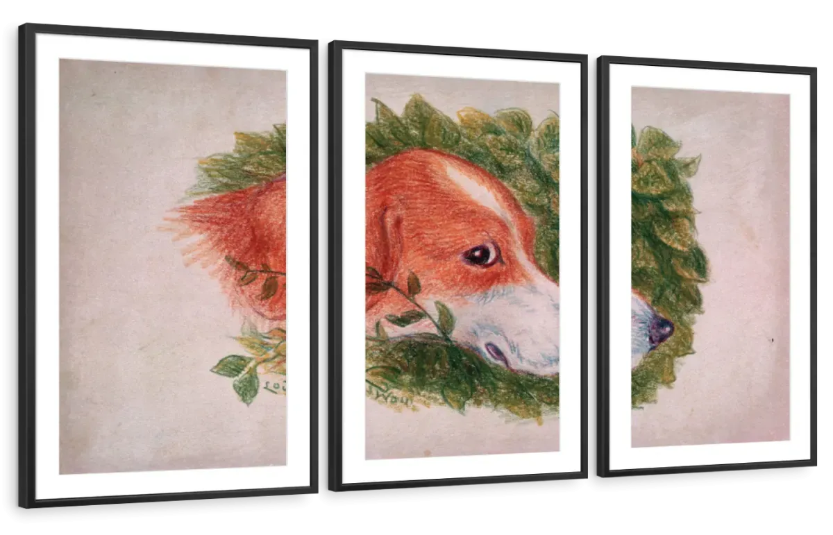 A Dog's Head Wall Art