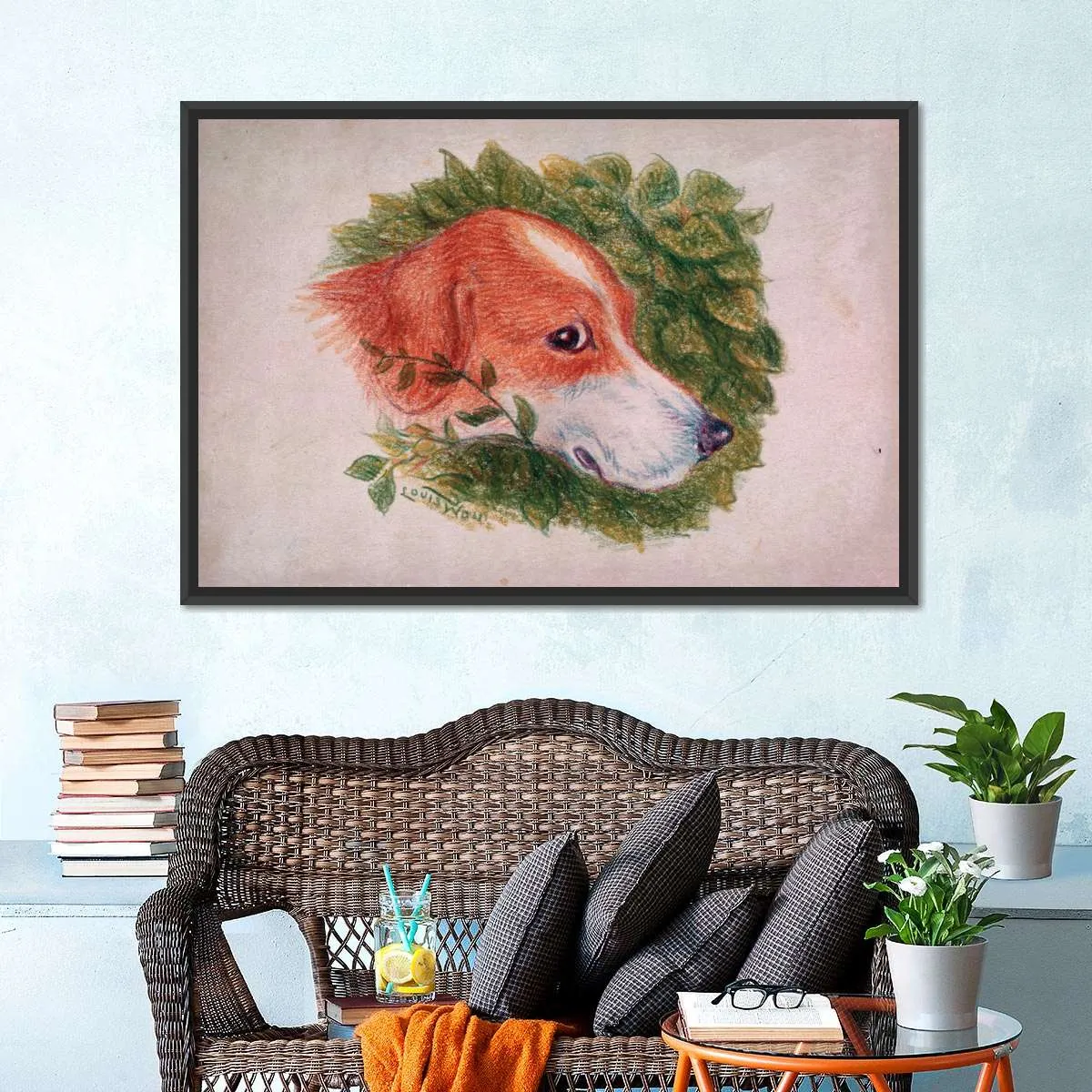 A Dog's Head Wall Art