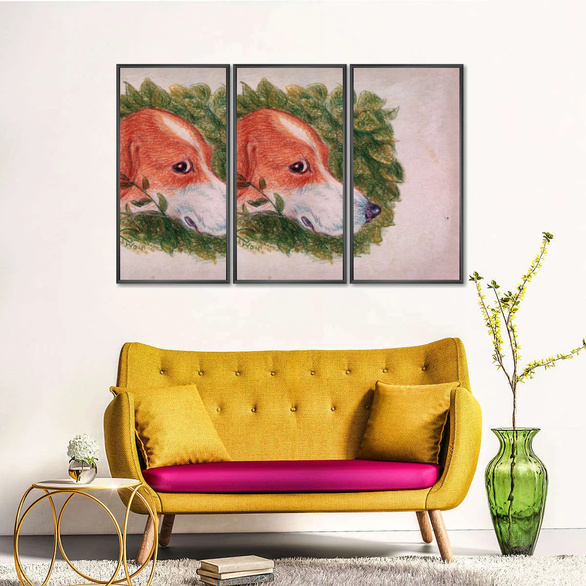 A Dog's Head Wall Art