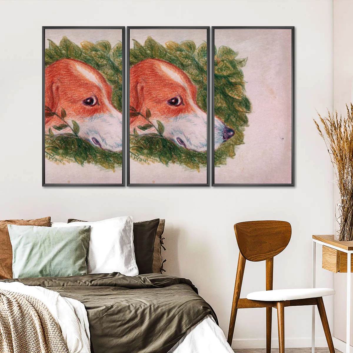 A Dog's Head Wall Art