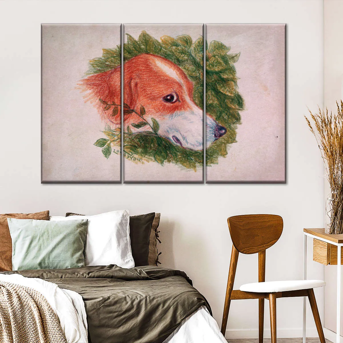 A Dog's Head Wall Art