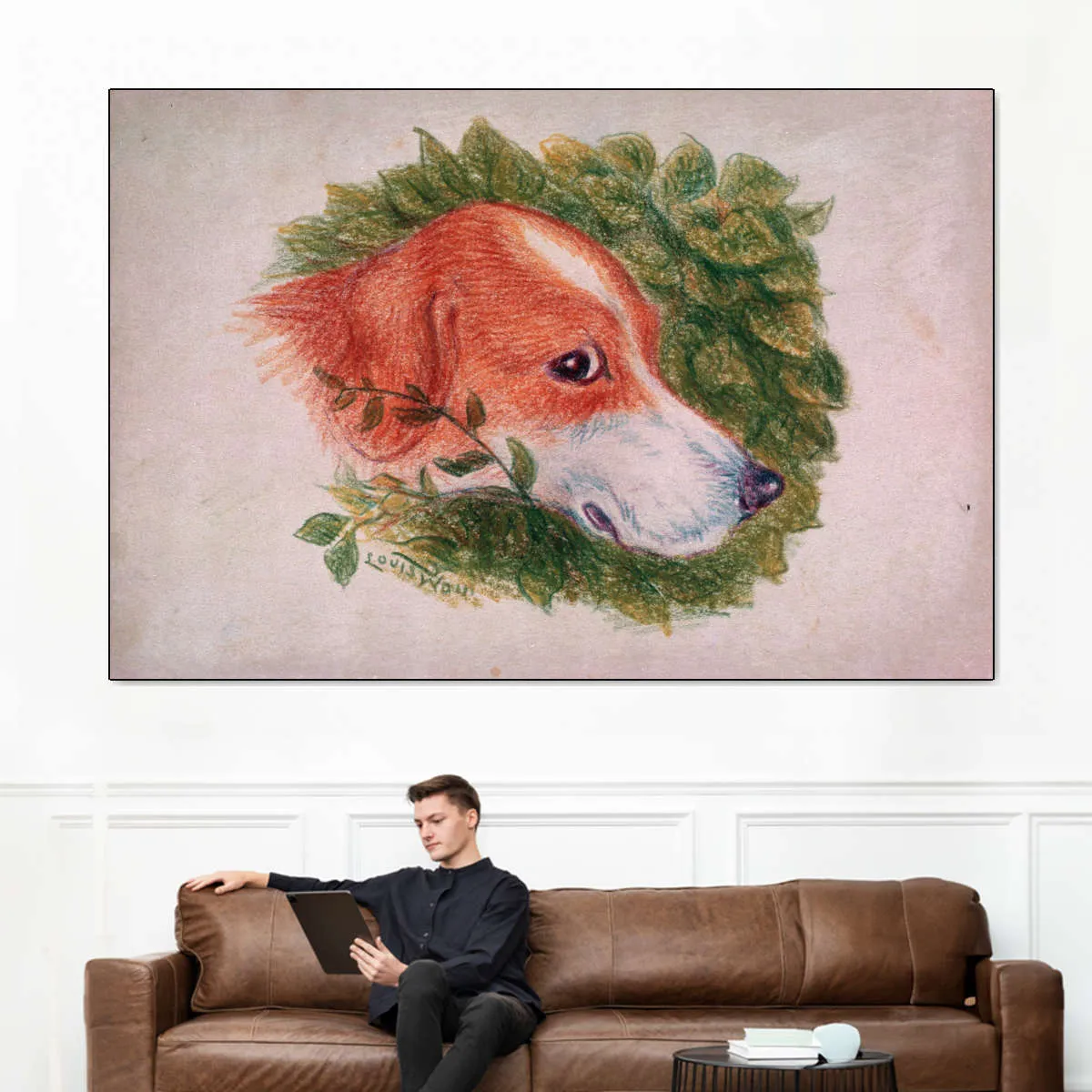 A Dog's Head Wall Art