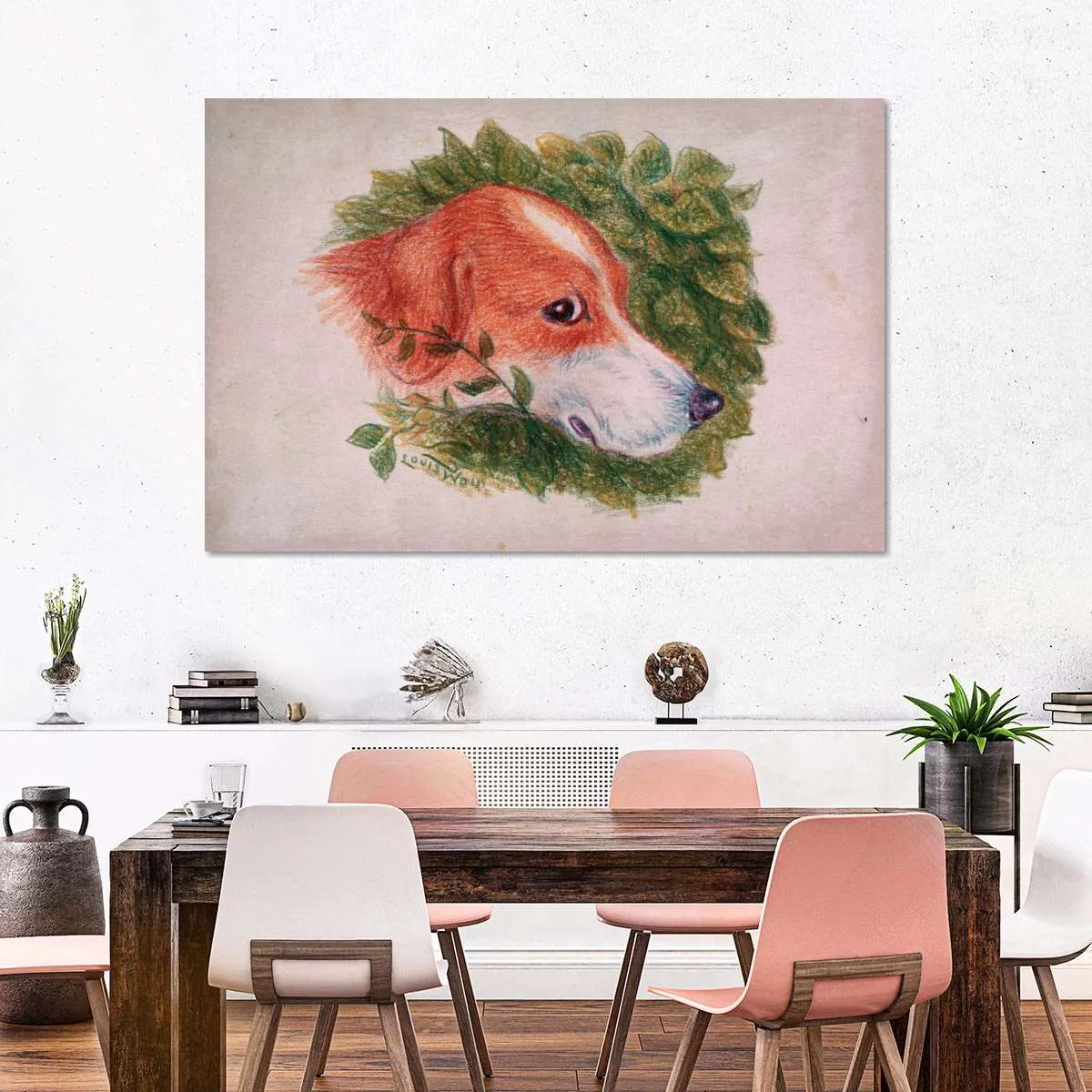 A Dog's Head Wall Art