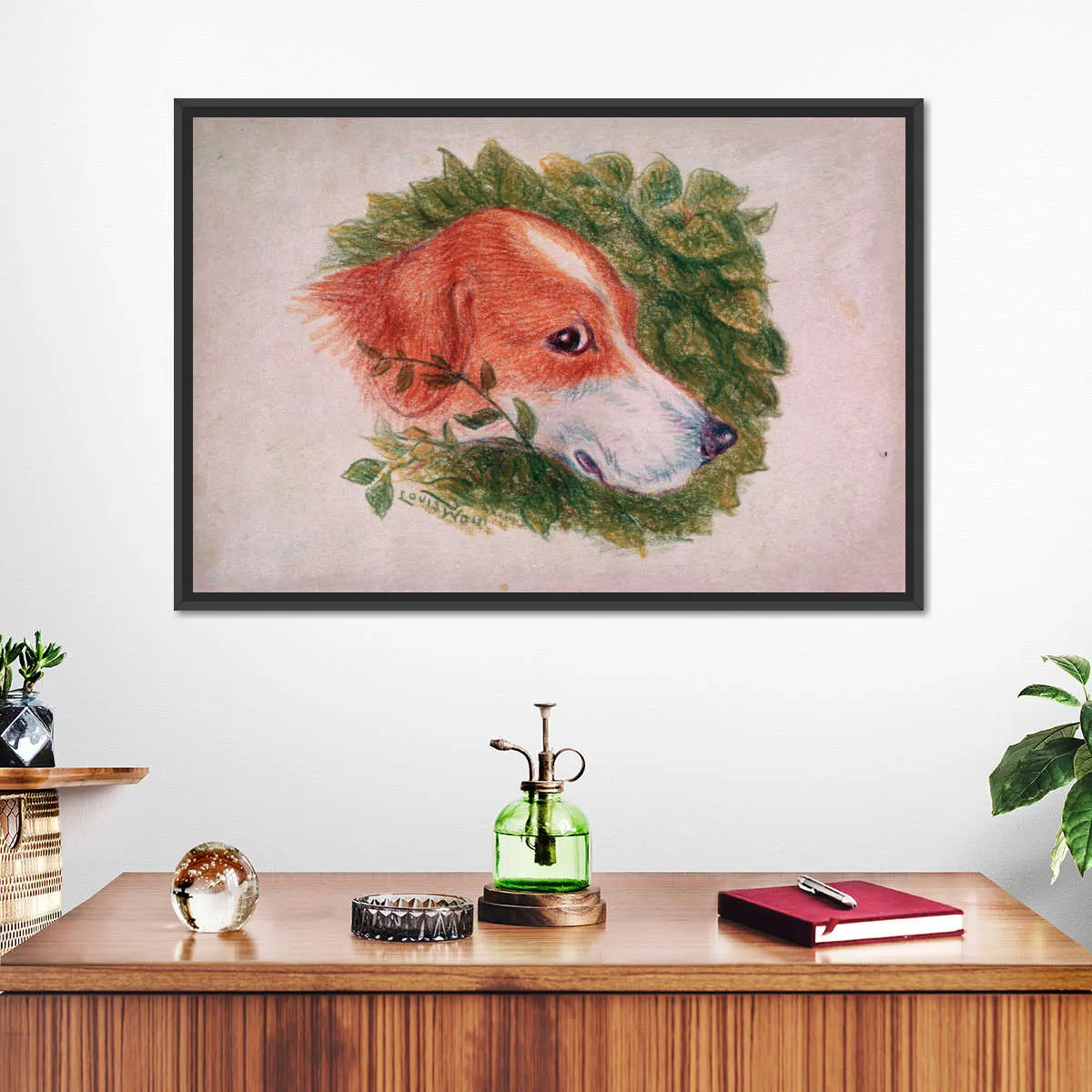 A Dog's Head Wall Art