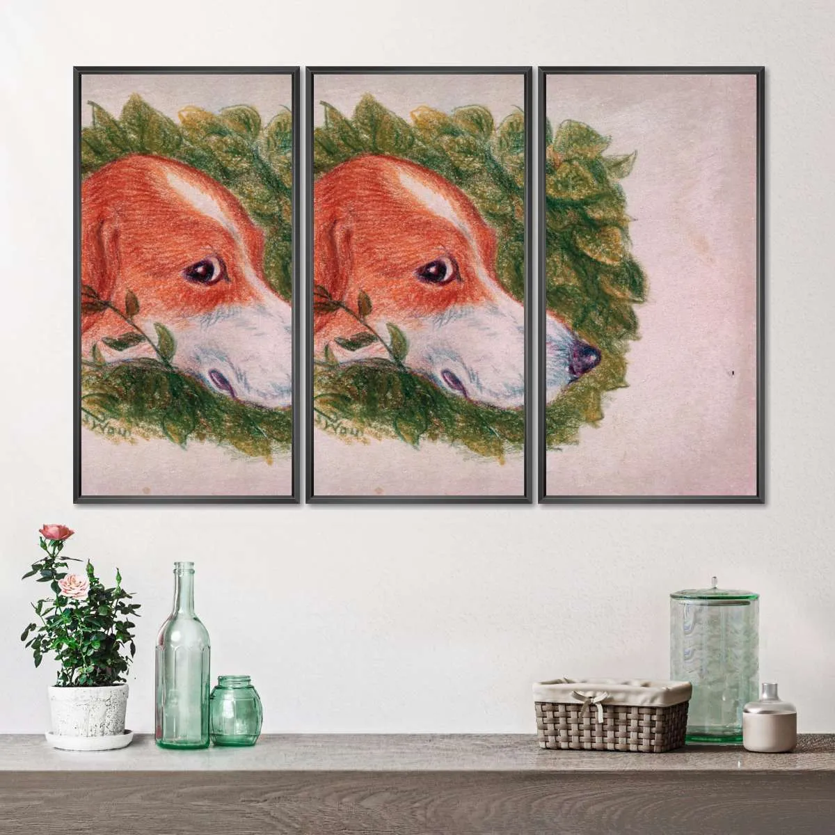 A Dog's Head Wall Art