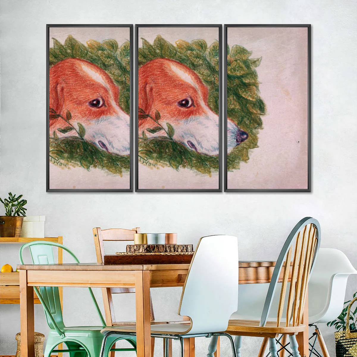 A Dog's Head Wall Art