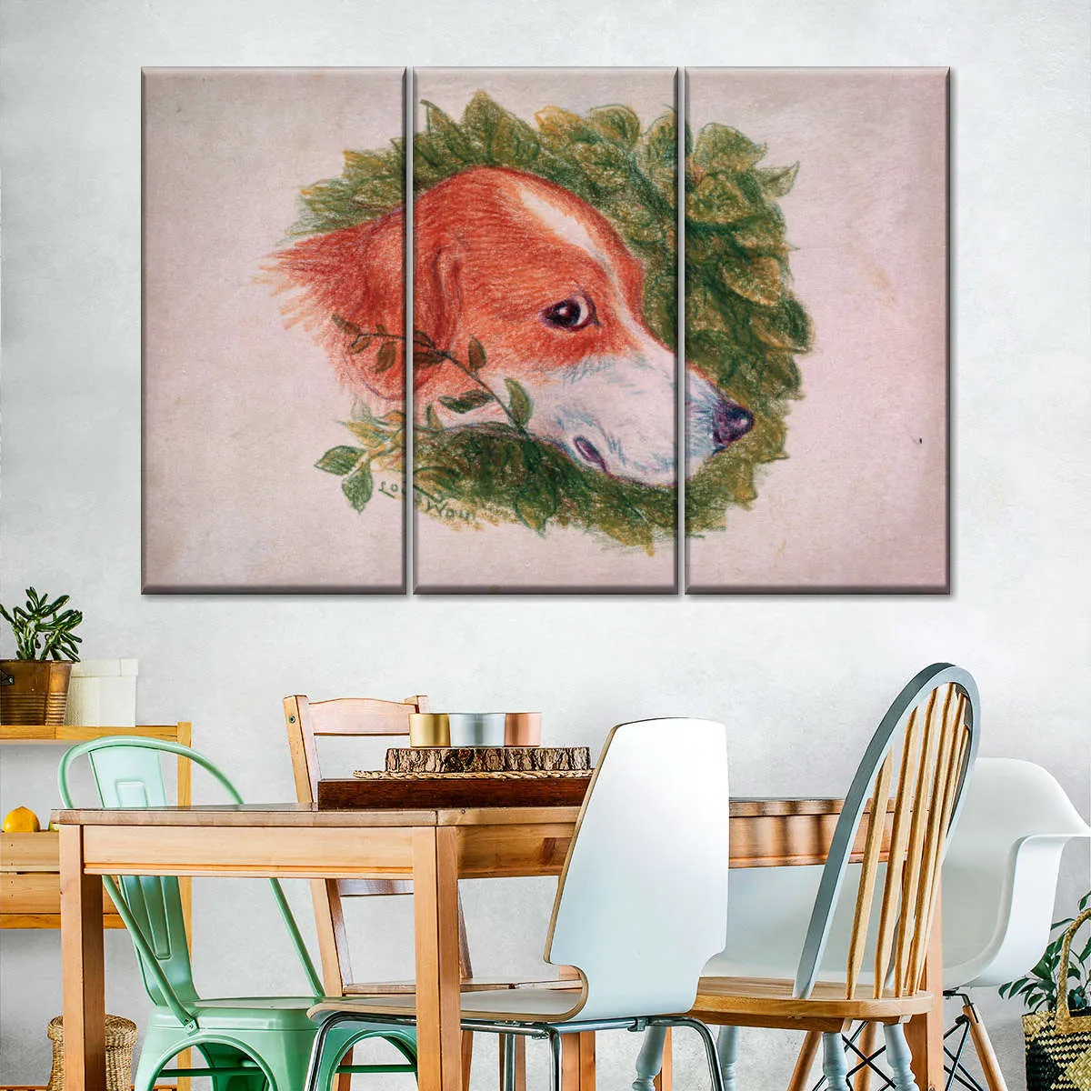 A Dog's Head Wall Art