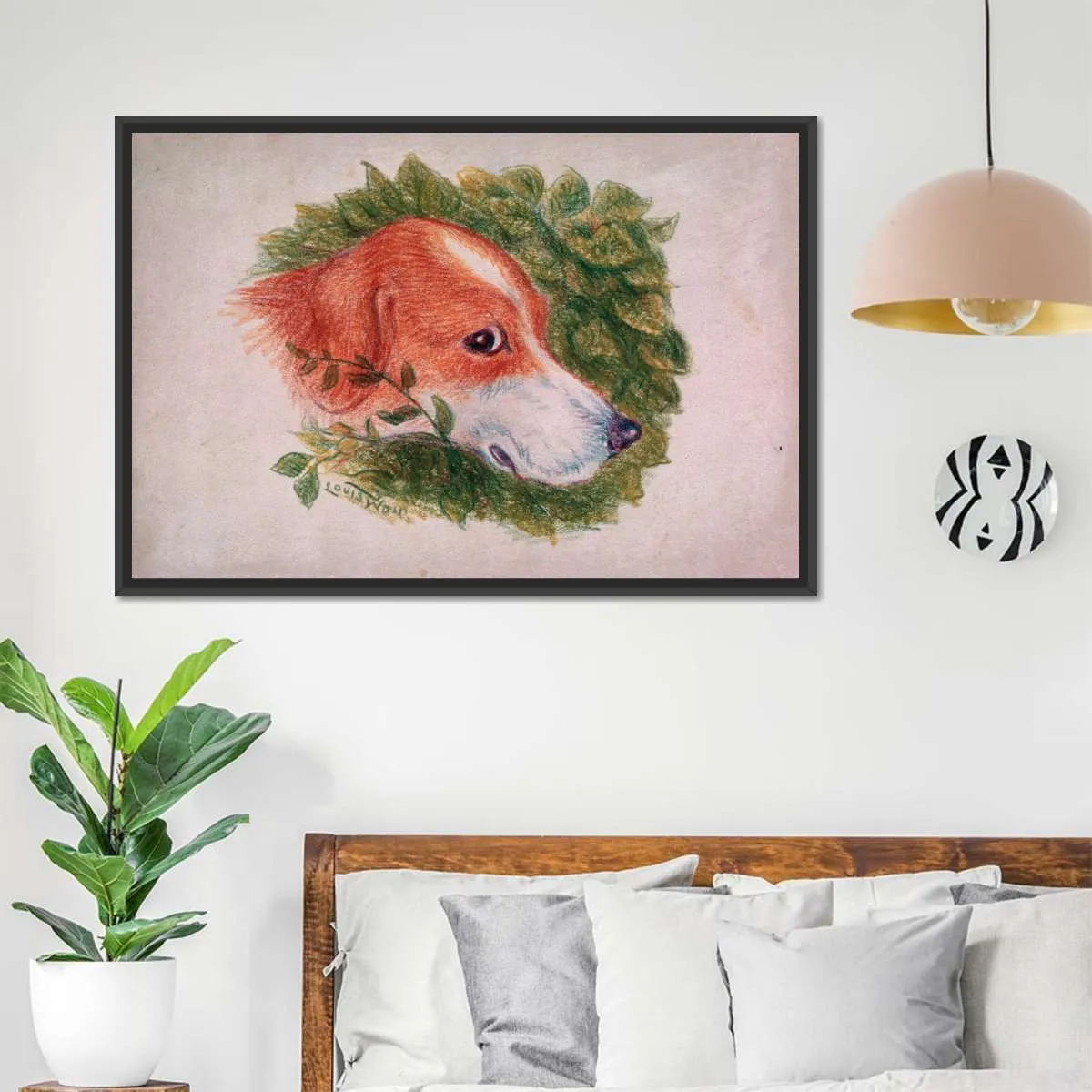 A Dog's Head Wall Art