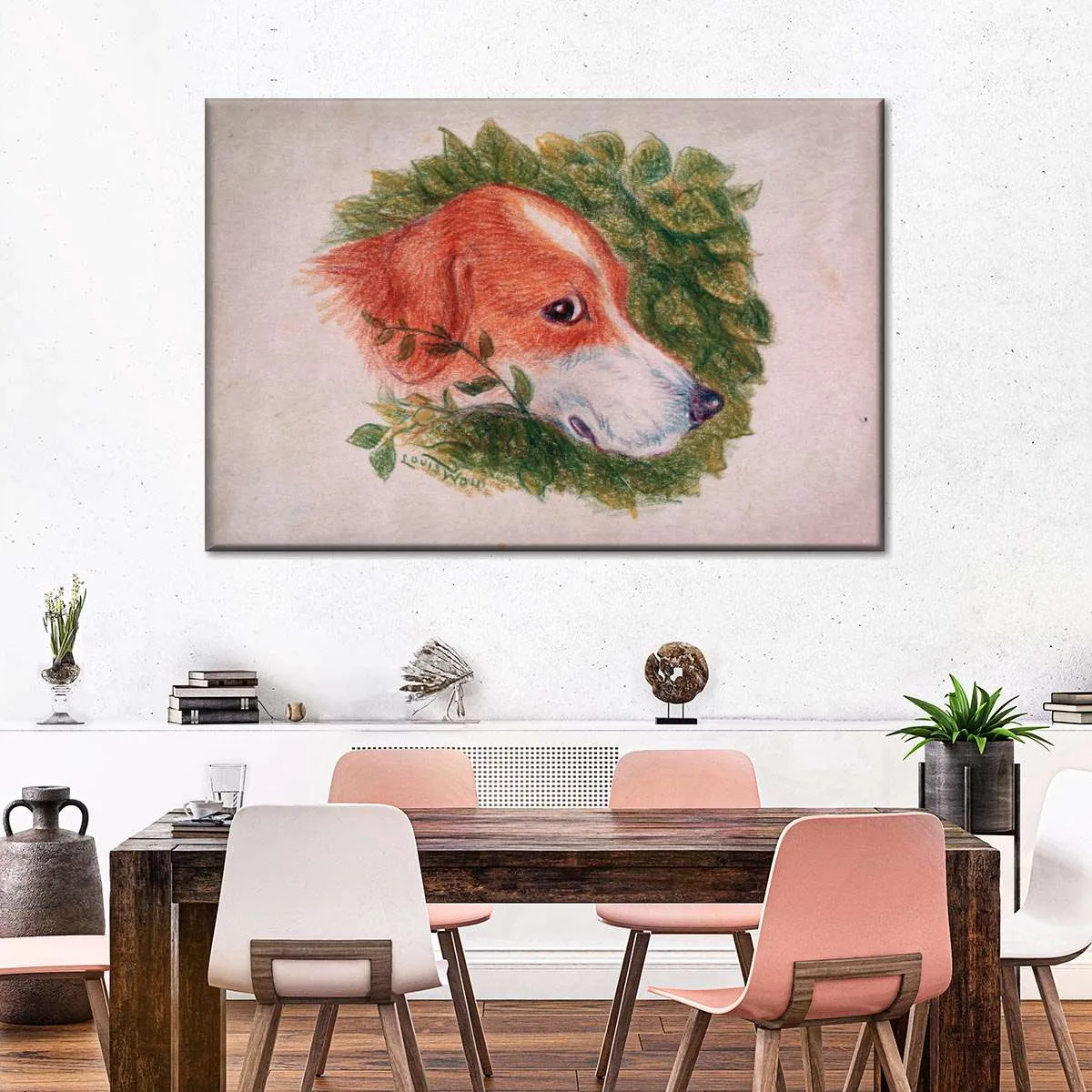 A Dog's Head Wall Art