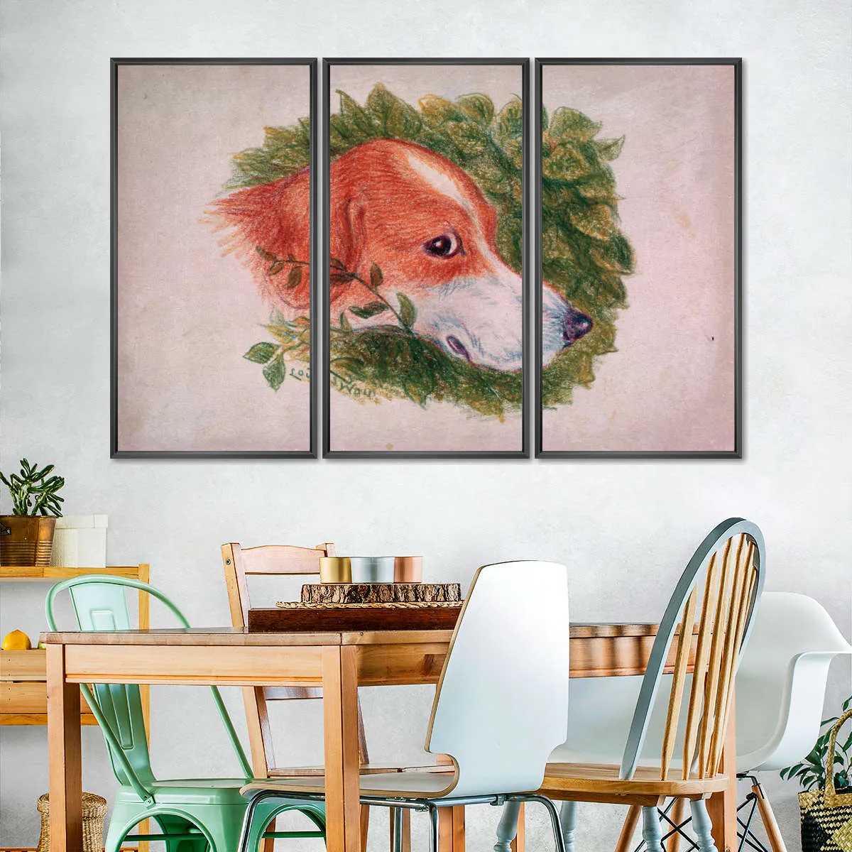 A Dog's Head Wall Art