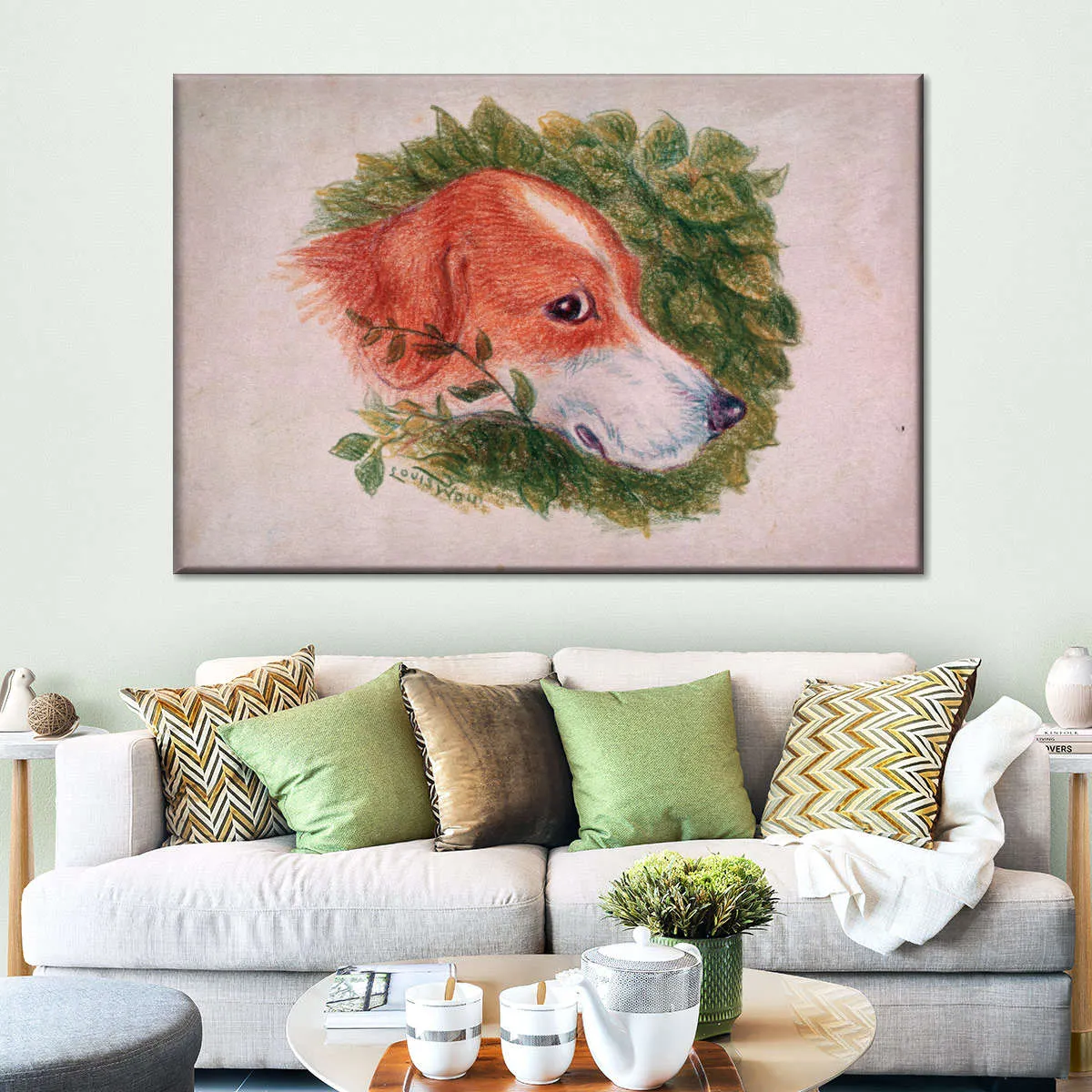 A Dog's Head Wall Art