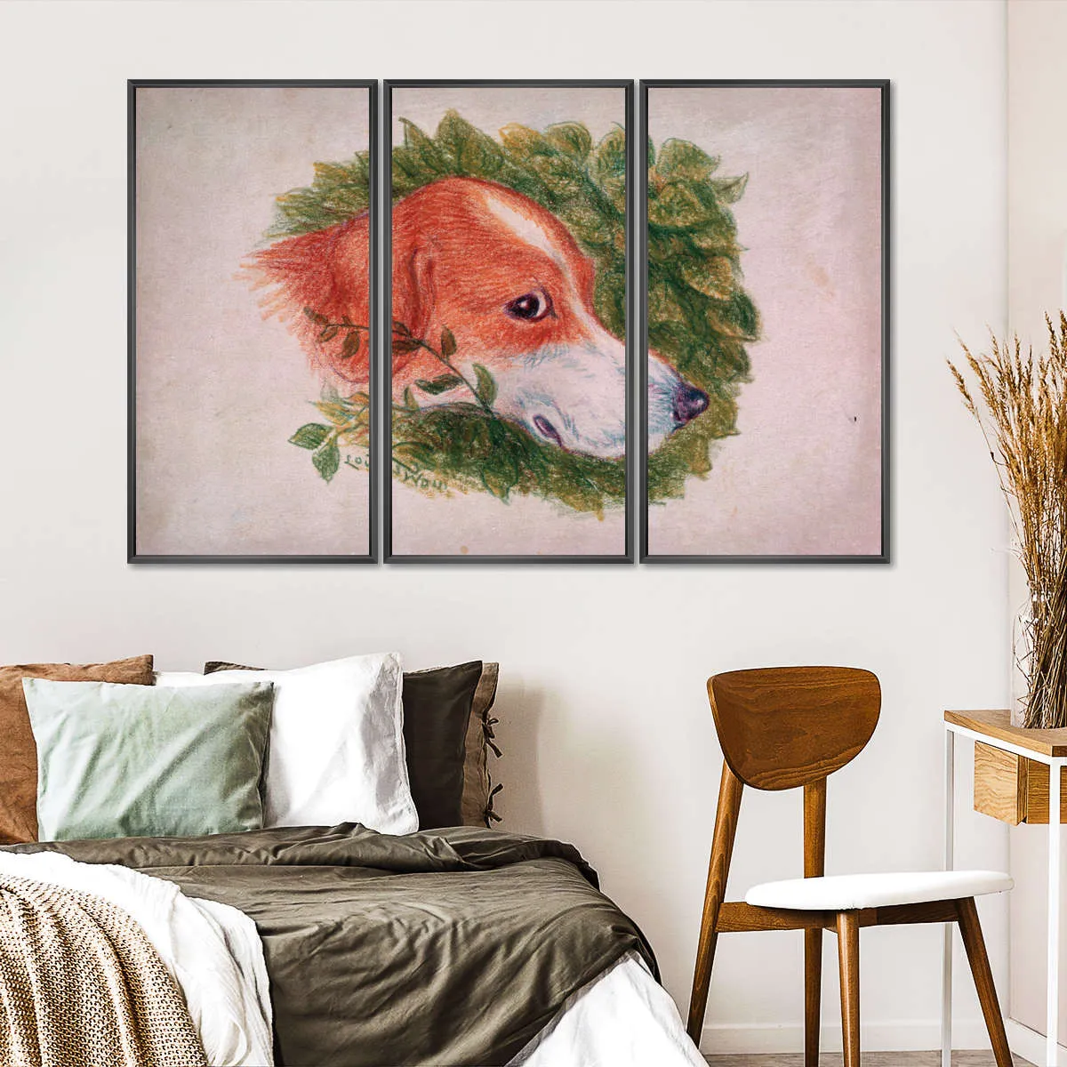 A Dog's Head Wall Art