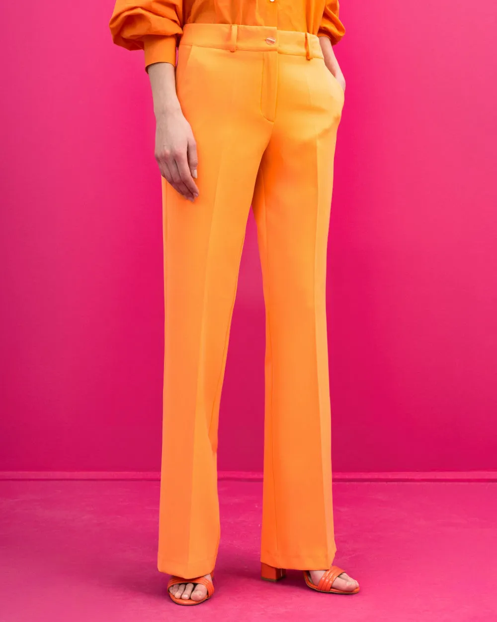 Access Straight Leg Orange Pants