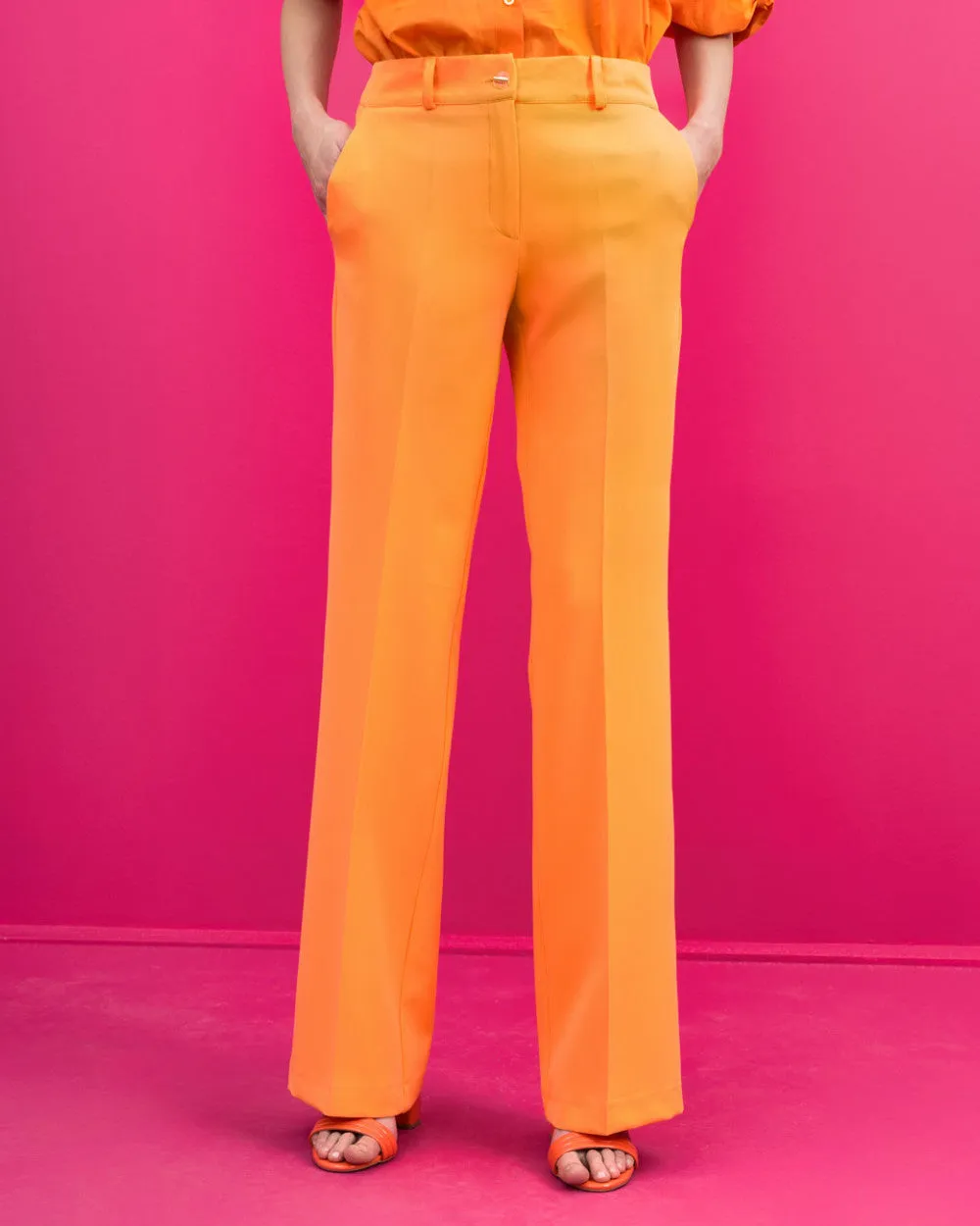 Access Straight Leg Orange Pants