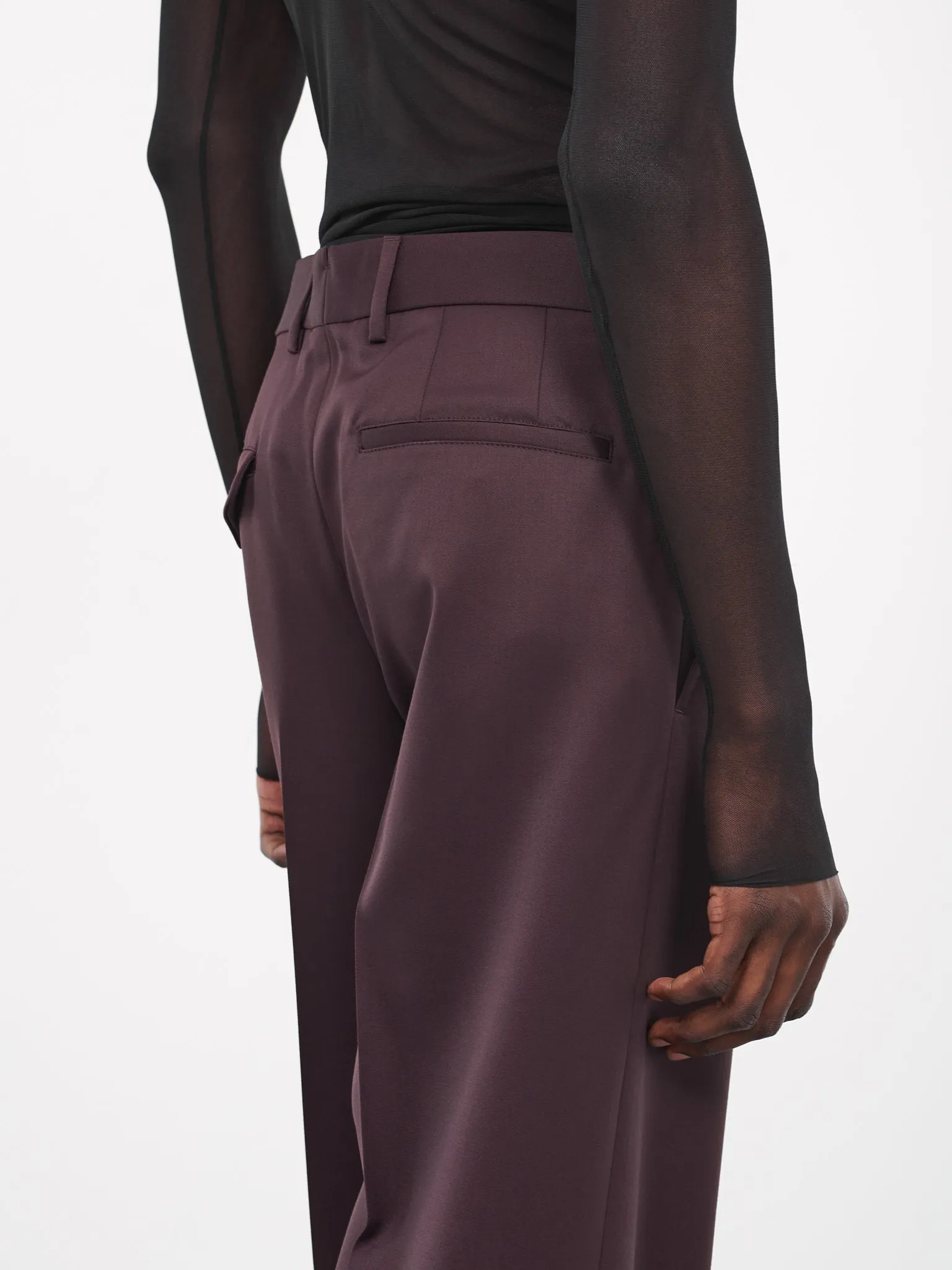 Achaz Trousers (B0011606-FA367-038-AUBERGINE)