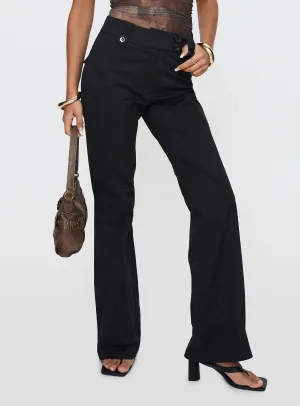 Aislyn Flare Pant Black