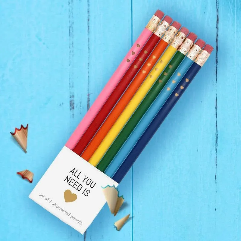 All You Need is Hearts Pencil Set