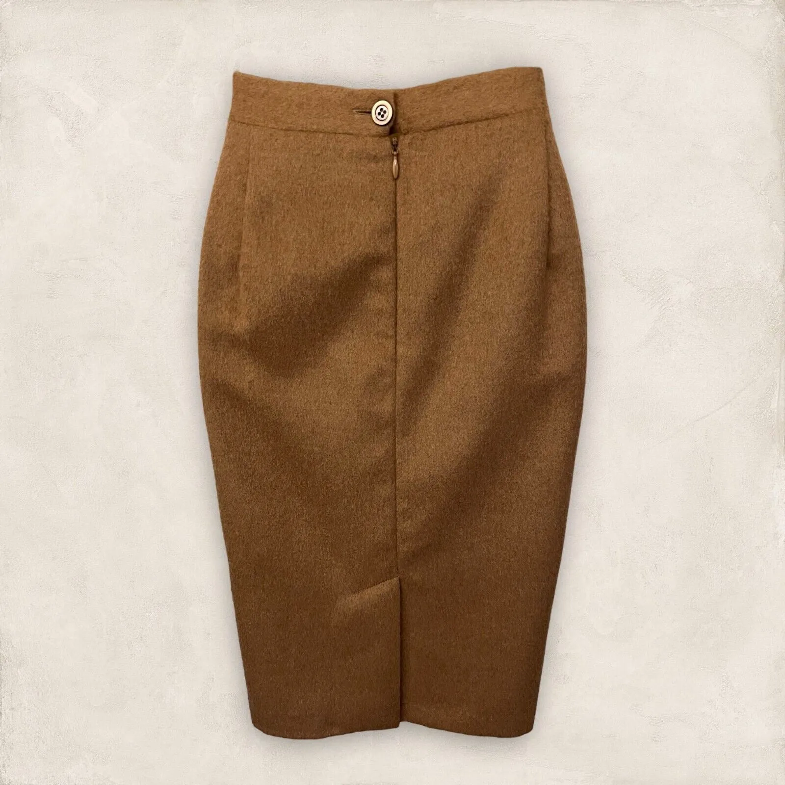 Antonio D'errico Womens Camel Hair Pencil Skirt, Business, Office EU 42 US 10 UK 14