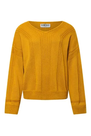 ANYA - Fine Merino Wool Jumper Mustard