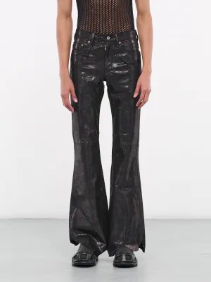 Aurora Leather Pants (23AWLA08-AURORA-BLACK)