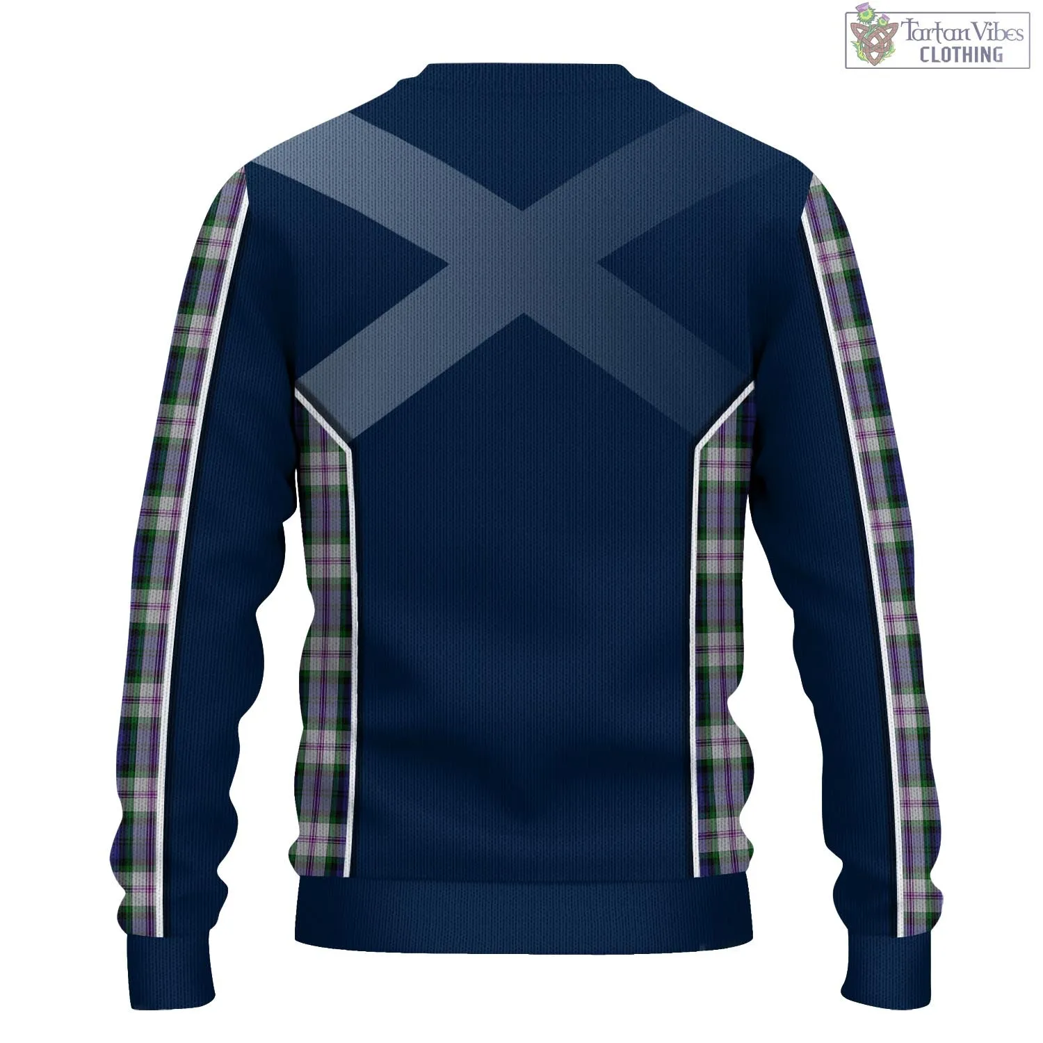 Baird Dress Tartan Knitted Sweatshirt with Family Crest and Scottish Thistle Vibes Sport Style