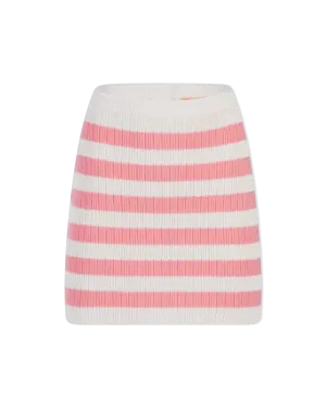 Balmain X Barbie Striped Knit Mini Skirt