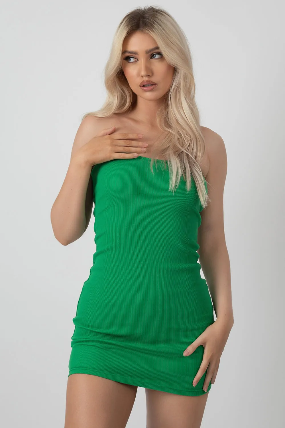 Bandeau Dress Green