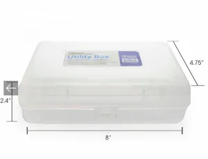 BAZIC Clear Multipurpose Utility Pencil Box , Clear (BAZ 840)