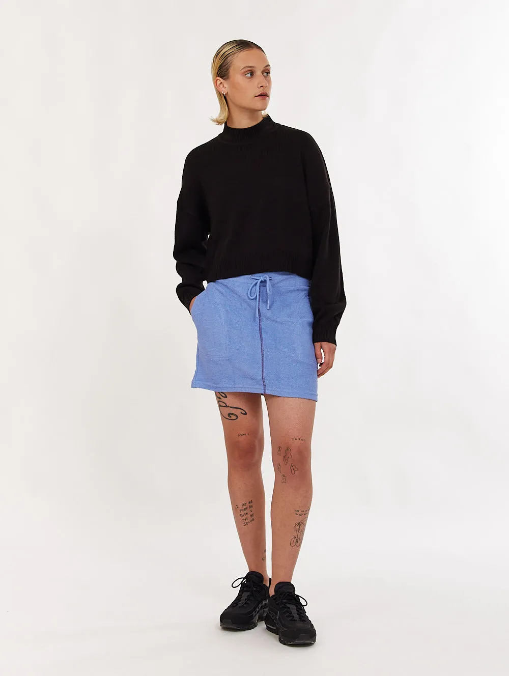 Beech French Terry Seamed Skirt