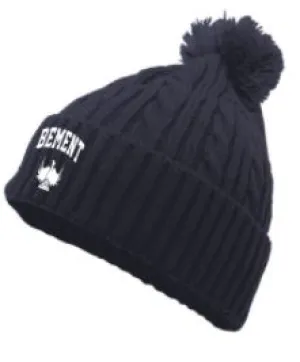 BEMENT- Pom Cable knit beanie hat