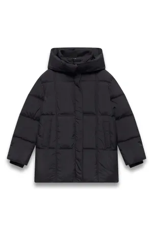 Black Padded Parka Coat