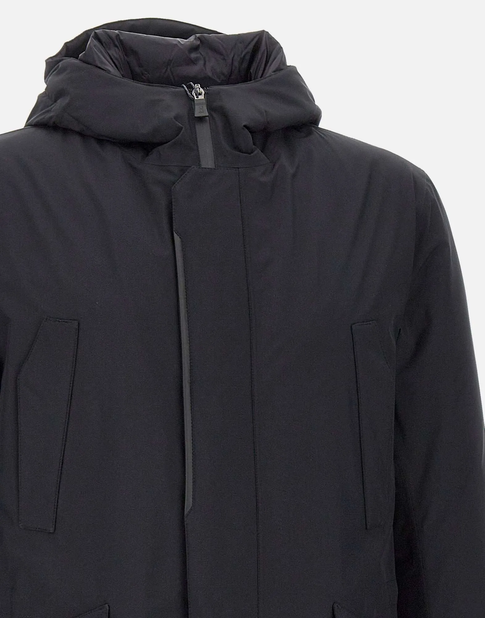 Black Waterproof Winter Parka