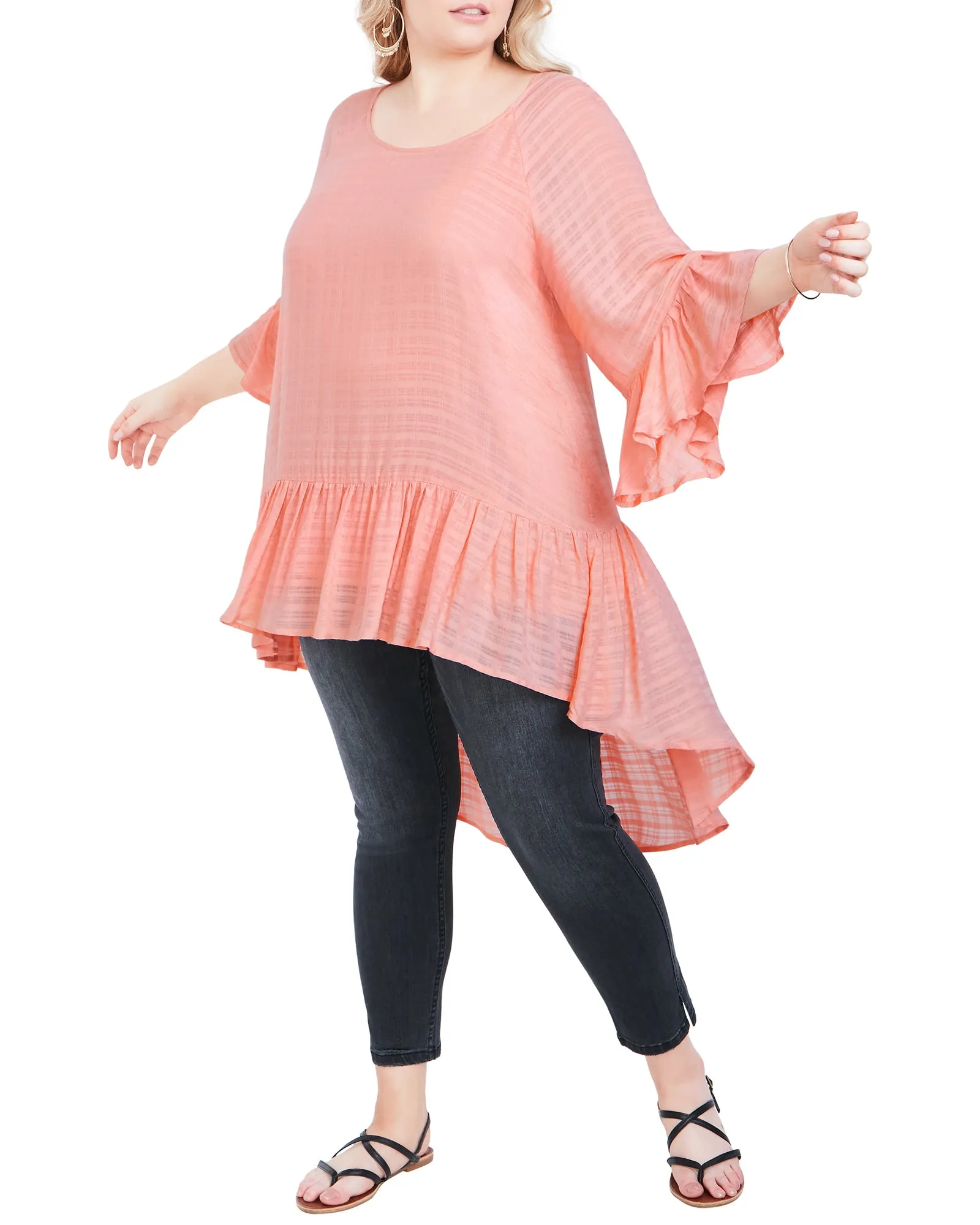 Briar Hi-Lo Top | Peach