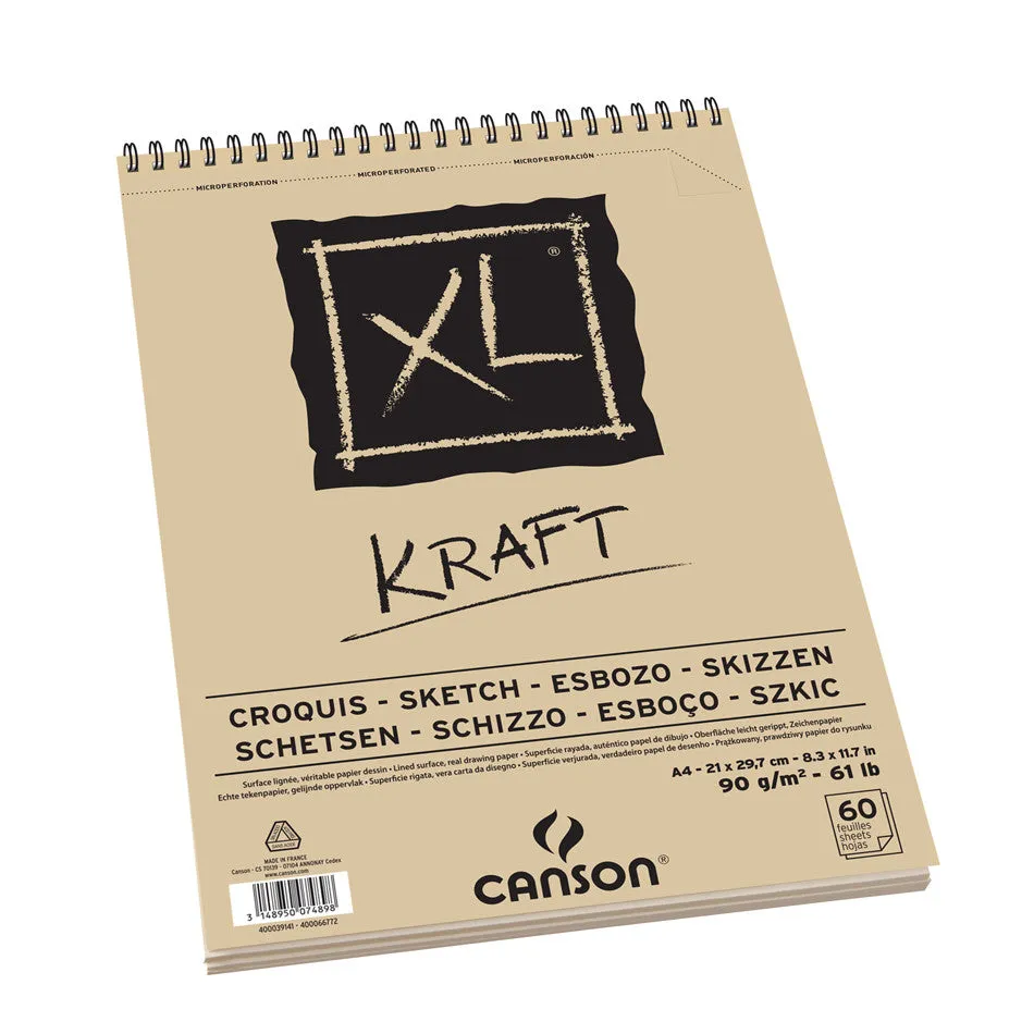 Canson XL Kraft Spiral Pad A4