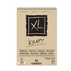 Canson XL Kraft Spiral Pad A4