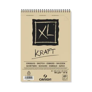 Canson XL Kraft Spiral Pad A5