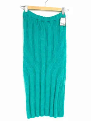 CAP Women's Blue pencil Ribbed Size S Skirt