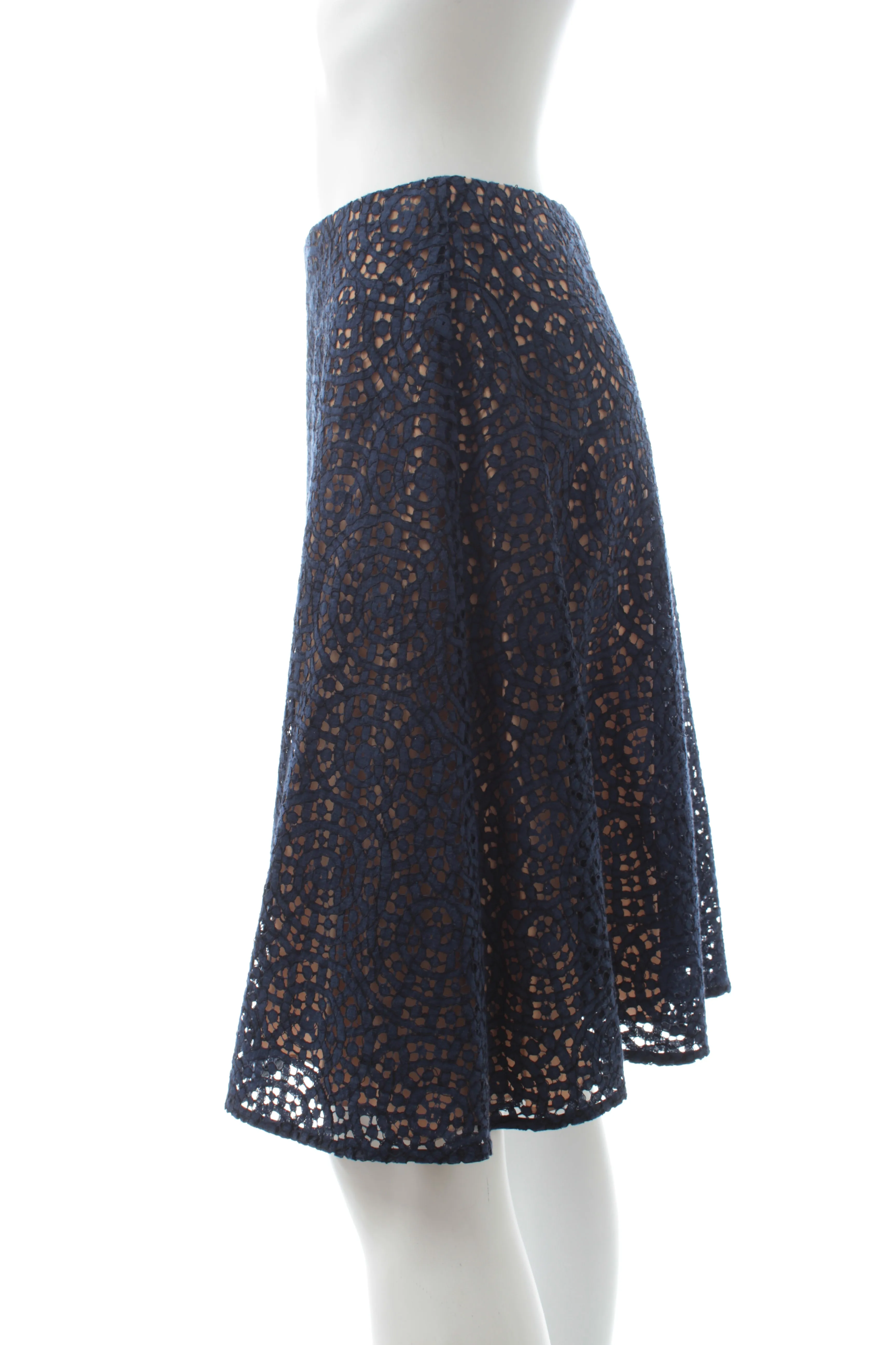 Carven Cotton-Blend Lace Skirt