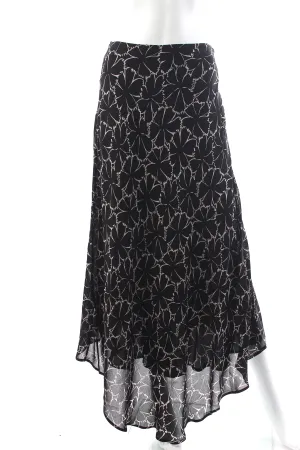 Celine Floral Printed Georgette Maxi Skirt