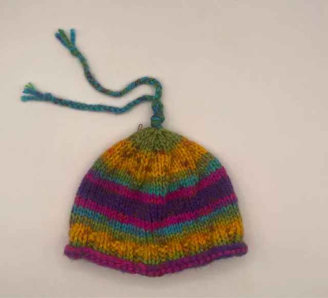 Child L Rainbow Acrylic Knit Beanie