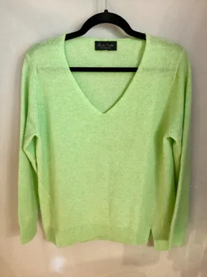 Claudia Nichole Pistachio Green cashmere Jumper (L)