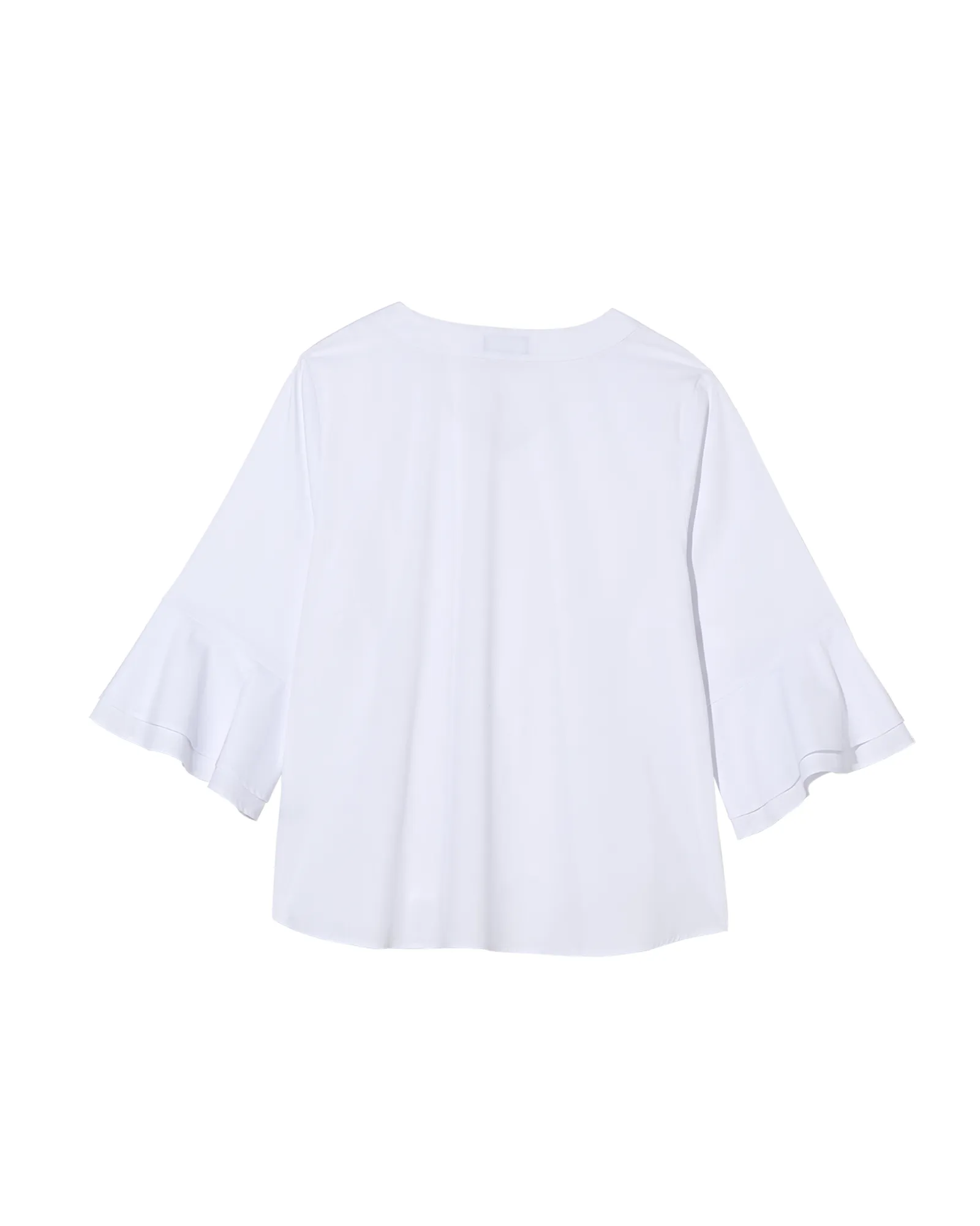 Collins 3/4 Flared Sleeve Pull-over Blouse | White