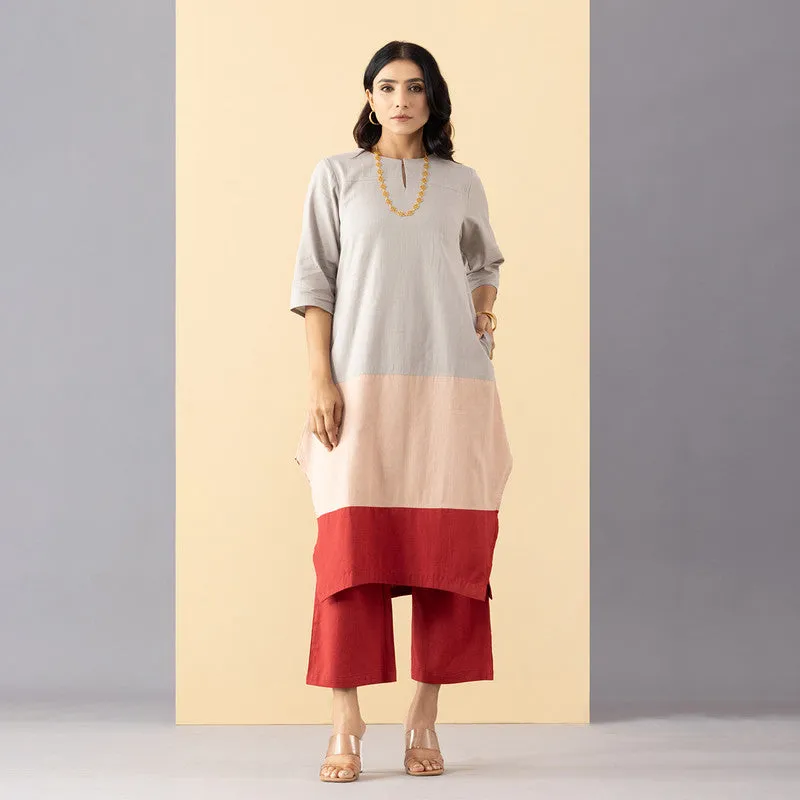 Cotton A-Line Kurti For Women | Multicolour