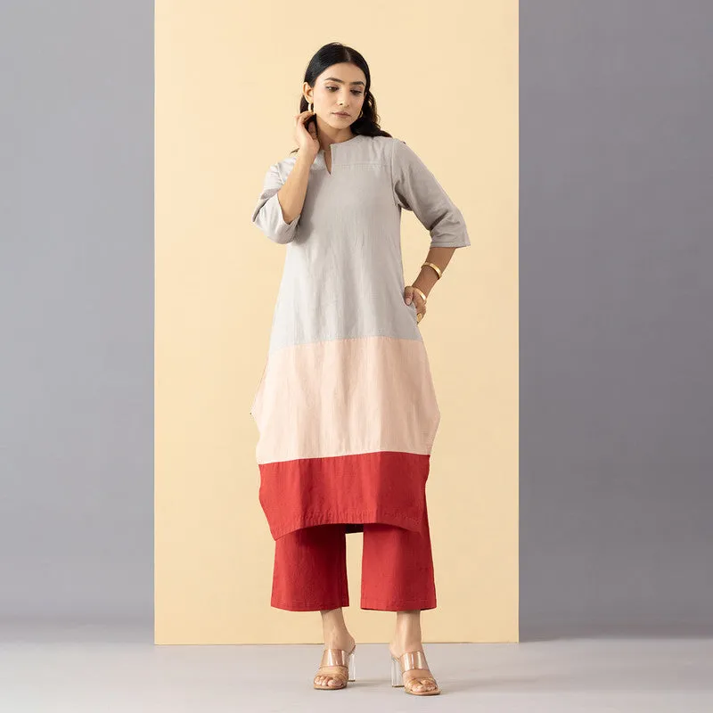 Cotton A-Line Kurti For Women | Multicolour