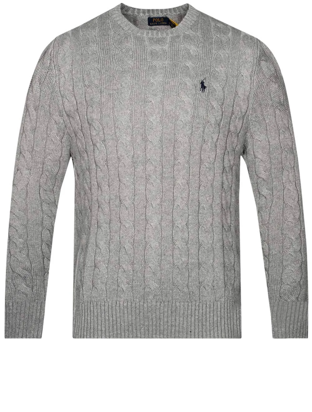 Cotton Cable Sweater Grey