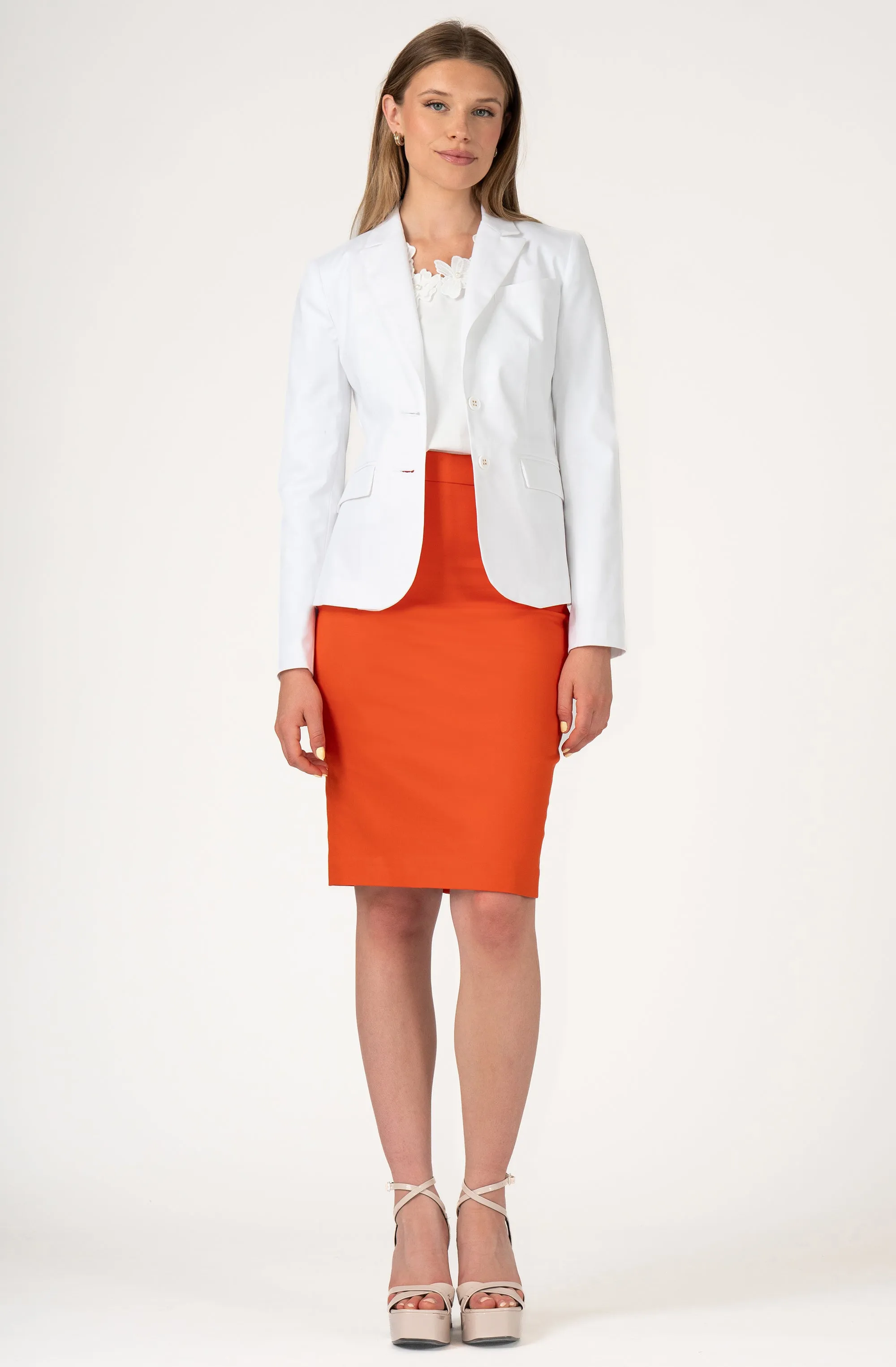 Cotton Pencil Skirt