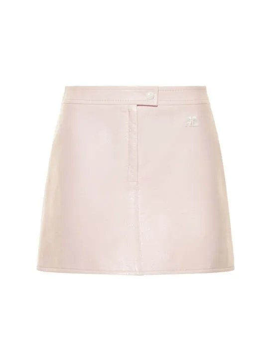 Courreges   Vinyl mini skirt 