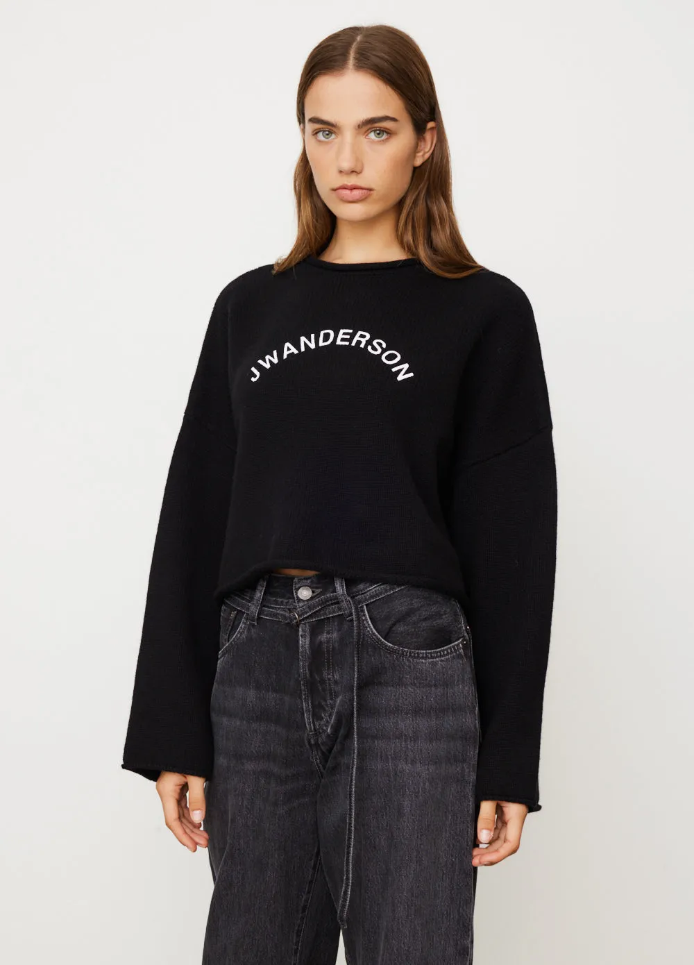 Cropped Arch Logo Jumper