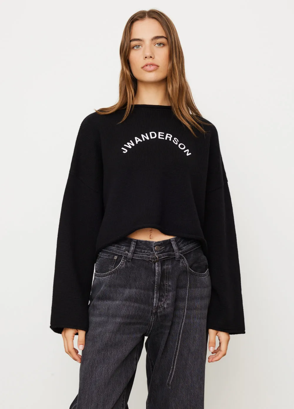 Cropped Arch Logo Jumper